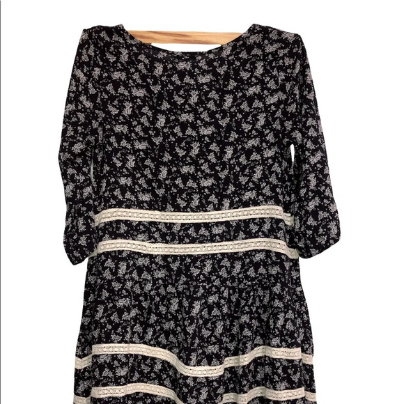 Jodifl small navy blue floral boho dress - Picture 1 of 5